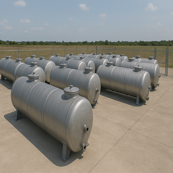 Резервуары стальные горизонтальные РГС и РГСД